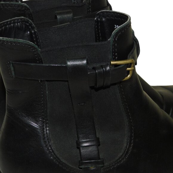 Ecco Saunter Black Leather Mid Cut Ankle Chelsea Boots Size 39 US Size 8-8.5 - Picture 5 of 14